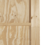 Casa si Gradina - Constructii - Usi interior, exterior si garaj - Usi garaj - Usa glisanta  cu set de accesorii 93x211 cm din lemn solid de pin - Infinity.ro