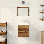 Casa si Gradina - Mobilier - Comode si corpuri - Masute de toaleta - Dulap Chiuveta  cu Basin Incorporat Lemn Cupru Ingineresc - Infinity.ro