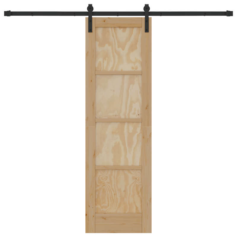 Casa si Gradina - Constructii - Usi interior, exterior si garaj - Usi garaj - Usa glisanta  cu set de accesorii 61x198,5 cm din lemn masiv de pin - Infinity.ro