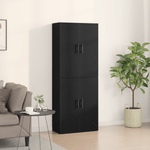 Casa si Gradina - Mobilier - Comode si corpuri - Comode - Dulapuri, 2 buc., stejar negru, 69,5x34x180 cm, lemn prelucrat - Infinity.ro