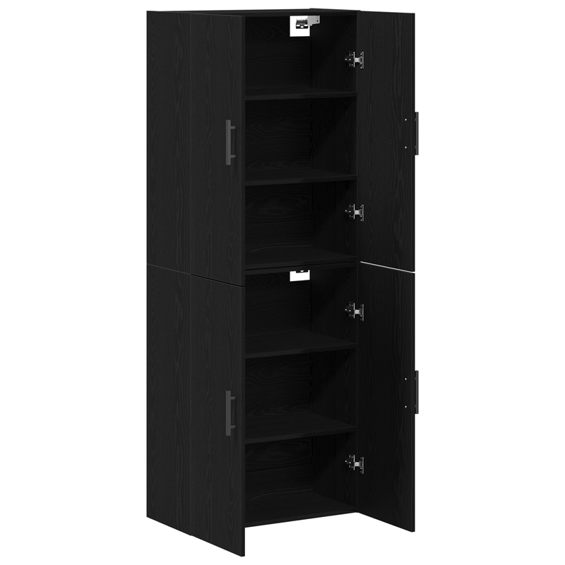 Casa si Gradina - Mobilier - Comode si corpuri - Comode - Dulapuri, 2 buc., stejar negru, 69,5x34x180 cm, lemn prelucrat - Infinity.ro
