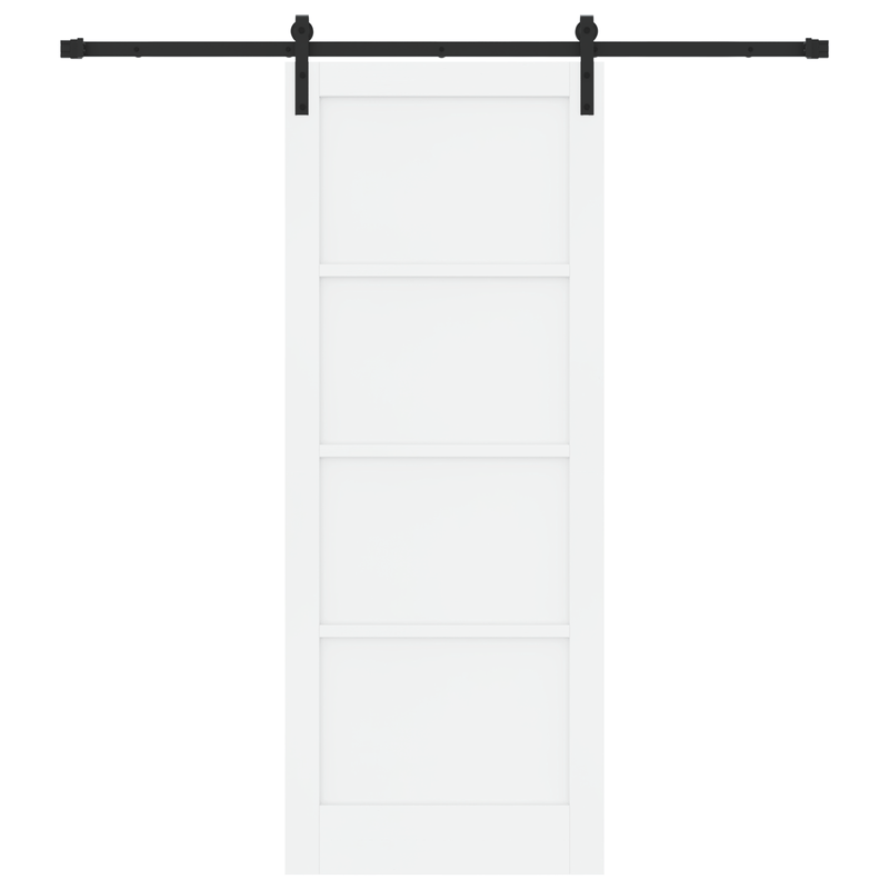 Casa si Gradina - Constructii - Usi interior, exterior si garaj - Usi garaj - Usa glisanta  cu accesorii albe 83x211 cm din lemn masiv de pin - Infinity.ro