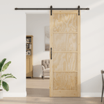 Casa si Gradina - Constructii - Usi interior, exterior si garaj - Usi garaj - Usa Glisanta  cu Set de Hardware 83x232 cm din Lemn Solid de Pin - Infinity.ro