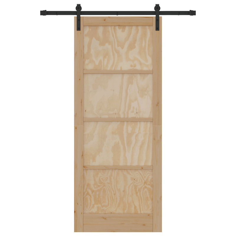 Casa si Gradina - Constructii - Usi interior, exterior si garaj - Usi garaj - Usa Glisanta  cu Set de Hardware 86x211 cm Lemn Solid - Infinity.ro