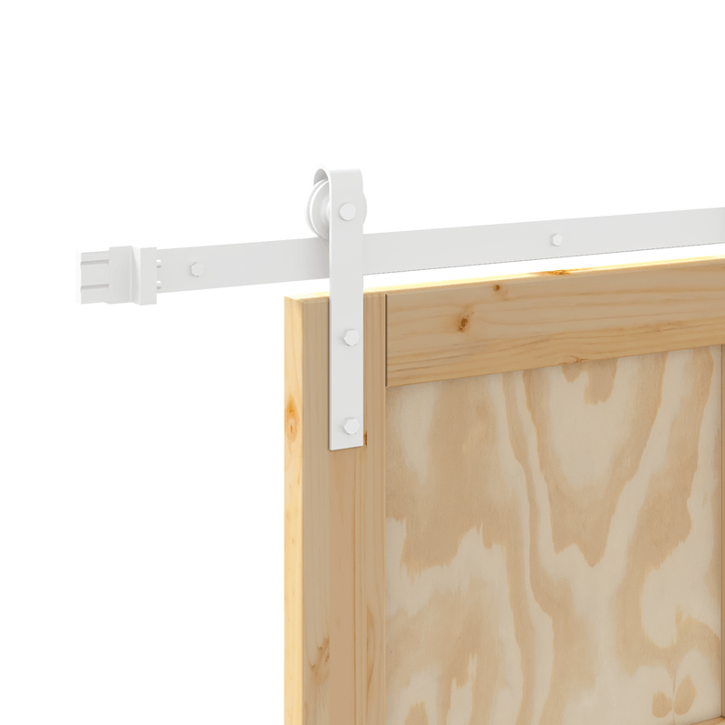 Casa si Gradina - Constructii - Usi interior, exterior si garaj - Usi garaj - Usa Glisanta  cu Set de Accesorii 86x211 cm Lemn Masiv de Pin - Infinity.ro