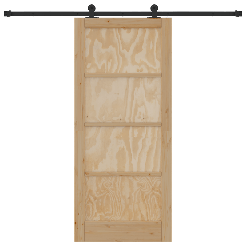 Casa si Gradina - Constructii - Usi interior, exterior si garaj - Usi garaj - Usa glisanta  cu set de hardware "ORKDAL" din lemn masiv de pin - Infinity.ro