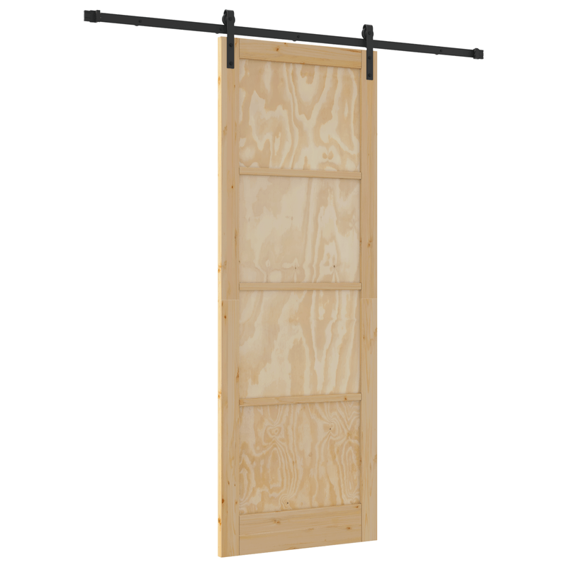 Casa si Gradina - Constructii - Usi interior, exterior si garaj - Usi interior - Usa glisanta  cu accesorii 83x232 cm din lemn de pin - Infinity.ro
