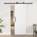 Casa si Gradina - Constructii - Usi interior, exterior si garaj - Usi interior - Usa glisanta  cu set de accesorii alb 73.5x198.5 cm din lemn masiv de pin - Infinity.ro