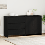 Casa si Gradina - Mobilier - Comode si corpuri - Comode - Dulapuri, 2 buc., stejar negru, lemn prelucrat - Infinity.ro