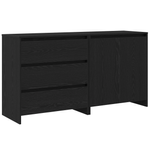 Casa si Gradina - Mobilier - Comode si corpuri - Comode - Dulapuri, 2 buc., stejar negru, lemn prelucrat - Infinity.ro