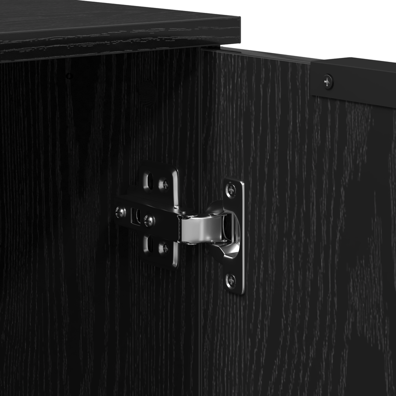 Casa si Gradina - Mobilier - Comode si corpuri - Comode - Dulapuri, 2 buc., stejar negru, lemn prelucrat - Infinity.ro