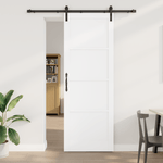 Casa si Gradina - Constructii - Usi interior, exterior si garaj - Usi interior - Usa glisanta  cu set de accesorii alb 83x232 cm din lemn masiv de pin - Infinity.ro