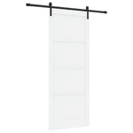 Casa si Gradina - Constructii - Usi interior, exterior si garaj - Usi interior - Usa glisanta  cu set de accesorii alb 93x232 cm lemn masiv de pin - Infinity.ro