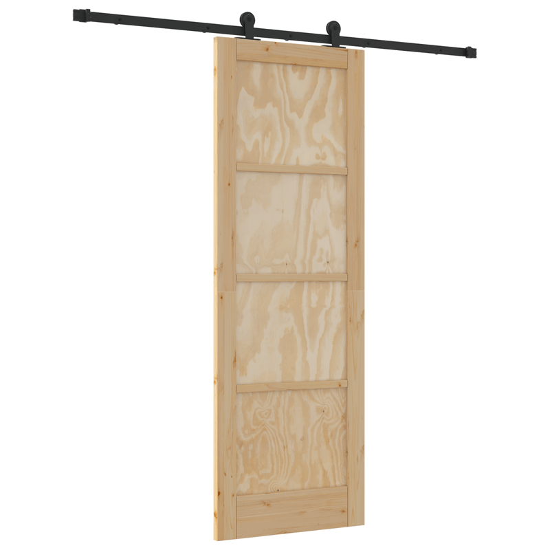 Casa si Gradina - Constructii - Usi interior, exterior si garaj - Usi interior - Usa glisanta  cu set hardware 73.5x211 cm din lemn masiv de pin - Infinity.ro