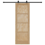 Casa si Gradina - Constructii - Usi interior, exterior si garaj - Usi interior - Usa glisanta  cu set hardware 73.5x211 cm din lemn masiv de pin - Infinity.ro