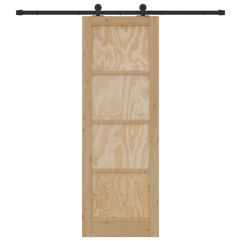 Casa si Gradina - Constructii - Usi interior, exterior si garaj - Usi interior - Usa glisanta  cu set hardware 73.5x211 cm din lemn masiv de pin - Infinity.ro