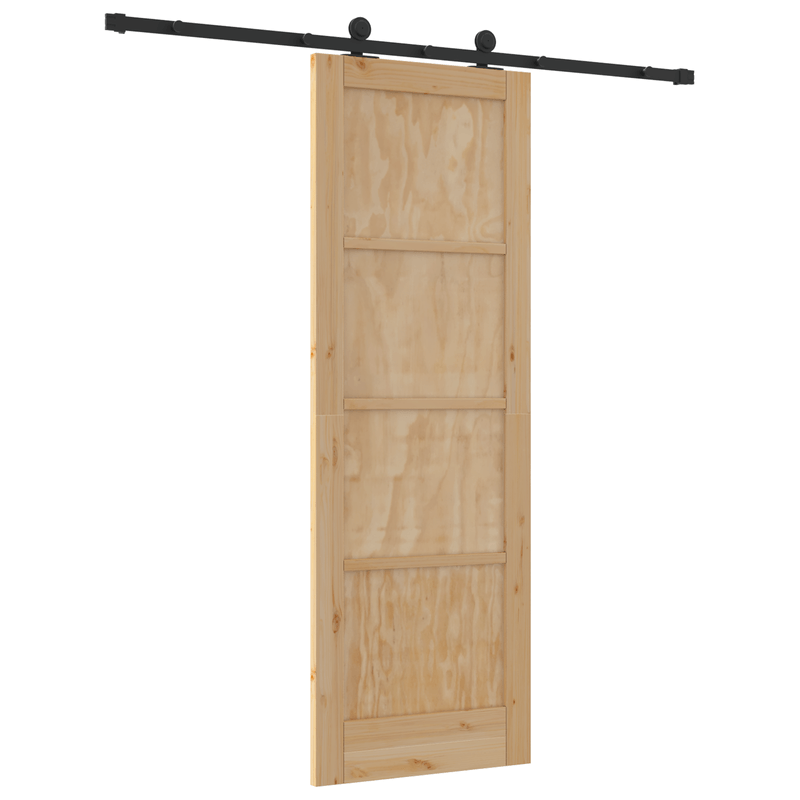 Casa si Gradina - Constructii - Usi interior, exterior si garaj - Usi interior - Usa glisanta  cu set hardware 73.5x211 cm din lemn masiv de pin - Infinity.ro