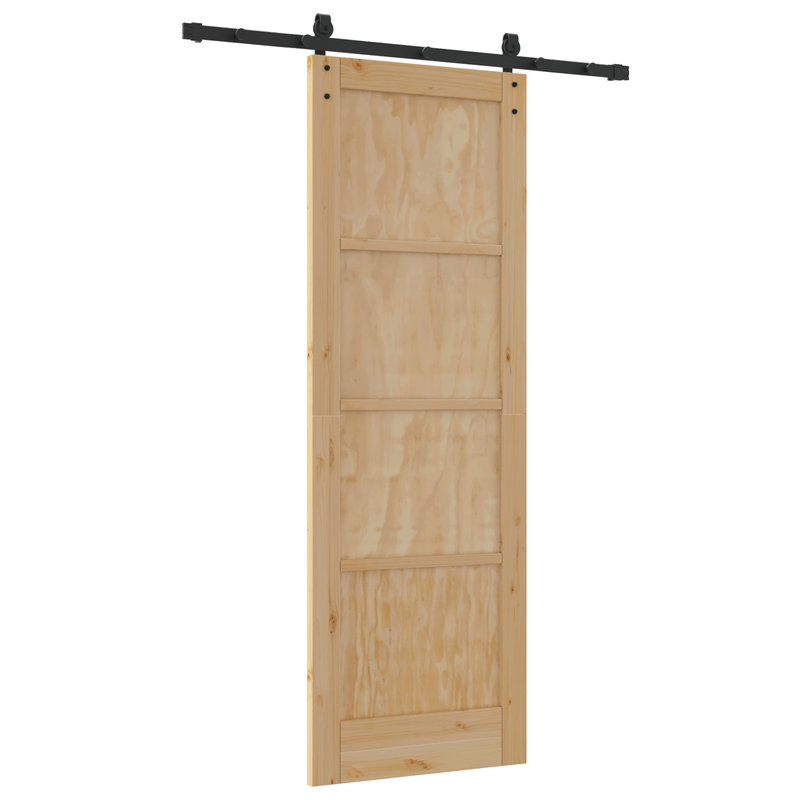 Casa si Gradina - Constructii - Usi interior, exterior si garaj - Usi interior - Usa Glisanta  cu Set de Accesorii 73.5x211 cm Lemn Solid Pin - Infinity.ro