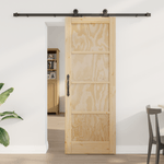 Casa si Gradina - Constructii - Usi interior, exterior si garaj - Usi interior - Usa glisanta  cu set de accesorii 73.5x198.5 cm Lemn masiv pin - Infinity.ro