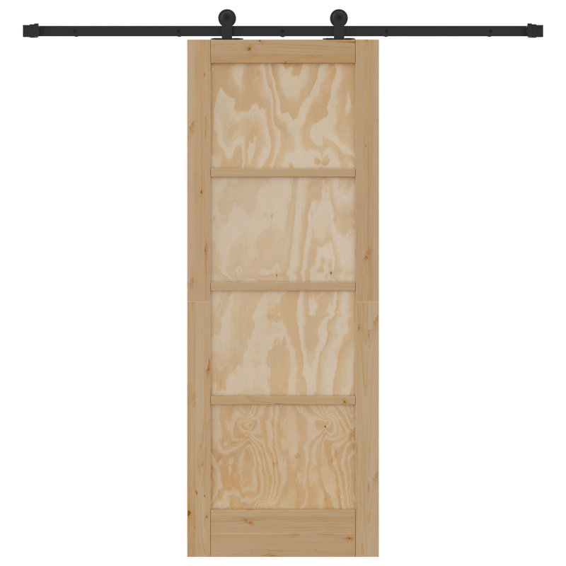Casa si Gradina - Constructii - Usi interior, exterior si garaj - Usi interior - Usa glisanta  cu set de accesorii 73.5x198.5 cm Lemn masiv pin - Infinity.ro