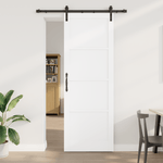 Casa si Gradina - Constructii - Usi interior, exterior si garaj - Usi interior - Usa glisanta  cu set de hardware Alb 83x232 cm Lemn de pin masiv - Infinity.ro
