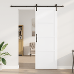 Casa si Gradina - Constructii - Usi interior, exterior si garaj - Usi interior - Usa glisanta  cu set de hardware Alb 83x232 cm Lemn de pin masiv - Infinity.ro