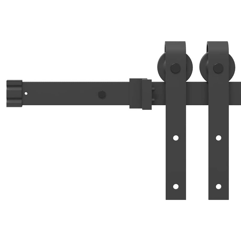 Casa si Gradina - Constructii - Usi interior, exterior si garaj - Usi interior - Usa glisanta  cu set de hardware Alb 83x232 cm Lemn de pin masiv - Infinity.ro