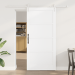 Casa si Gradina - Constructii - Usi interior, exterior si garaj - Usi interior - Usa Glisanta  cu Set Hardware Alb 93x202 cm Lemn Masiv Pin - Infinity.ro