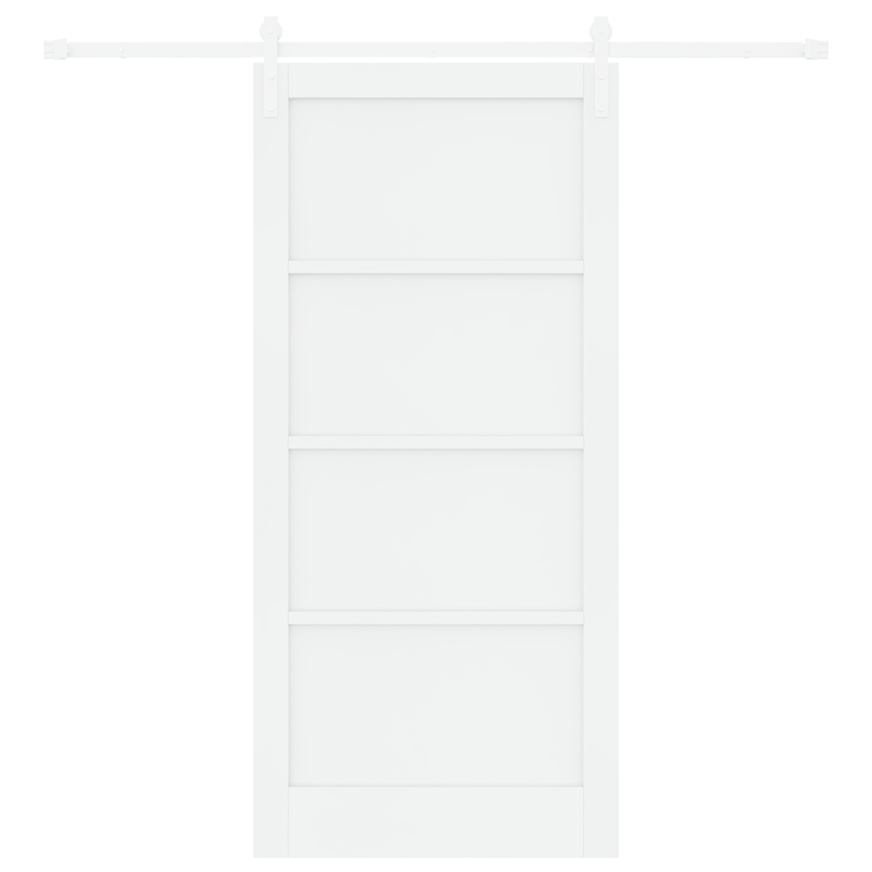 Casa si Gradina - Constructii - Usi interior, exterior si garaj - Usi interior - Usa Glisanta  cu Set Hardware Alb 93x202 cm Lemn Masiv Pin - Infinity.ro