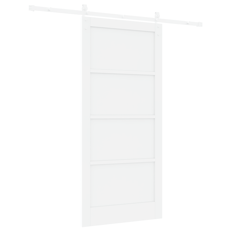 Casa si Gradina - Constructii - Usi interior, exterior si garaj - Usi interior - Usa Glisanta  cu Set Hardware Alb 93x202 cm Lemn Masiv Pin - Infinity.ro