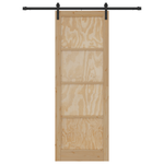 Casa si Gradina - Constructii - Usi interior, exterior si garaj - Usi garaj - Usa glisanta  cu set de feronerie 83x232 cm din lemn solid de pin - Infinity.ro