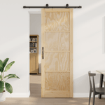 Casa si Gradina - Constructii - Usi interior, exterior si garaj - Usi interior - Usa glisanta  cu set de hardware 'ORKDAL'din lemn masiv de pin - Infinity.ro