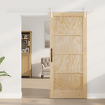 Casa si Gradina - Constructii - Usi interior, exterior si garaj - Usi interior - Usa Glisanta  cu Set de Accesorii 86x198.5 cm Lemn Masiv de Pin - Infinity.ro