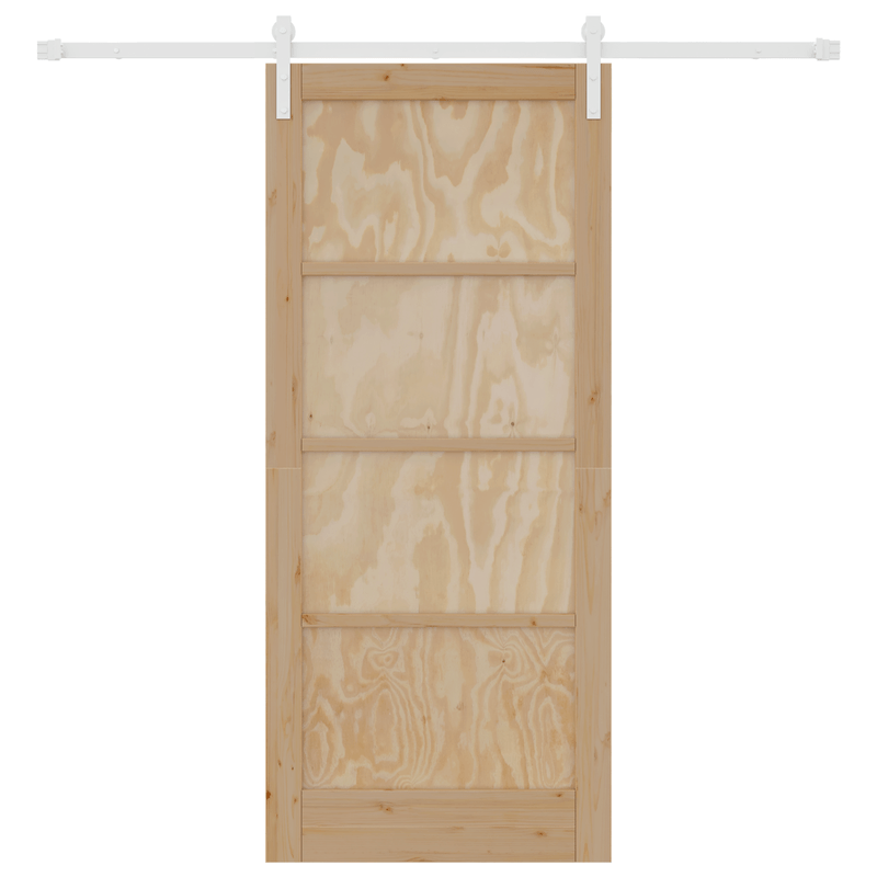 Casa si Gradina - Constructii - Usi interior, exterior si garaj - Usi interior - Usa Glisanta  cu Set de Accesorii 86x198.5 cm Lemn Masiv de Pin - Infinity.ro
