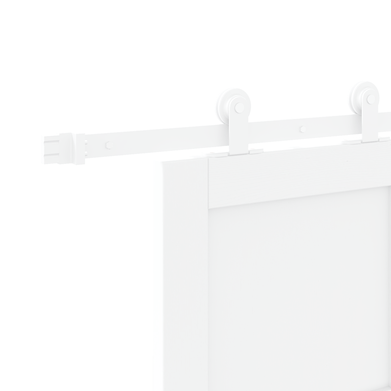 Casa si Gradina - Constructii - Usi interior, exterior si garaj - Usi interior - Usa glisanta  cu accesorii Alb 86x198.5 cm Lemn masiv Pin - Infinity.ro