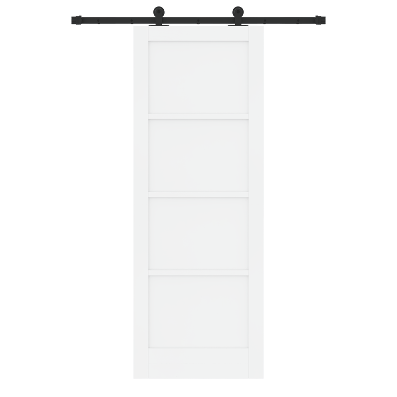 Casa si Gradina - Constructii - Usi interior, exterior si garaj - Usi interior - Usa glisanta  cu set de accesorii 'ORKDAL'Alb Lemn Masiv Pin - Infinity.ro