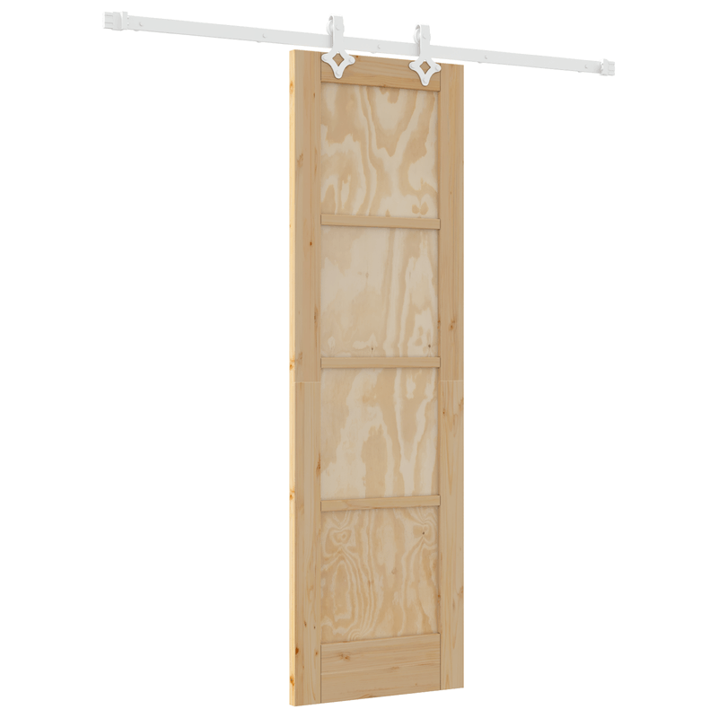 Casa si Gradina - Constructii - Usi interior, exterior si garaj - Usi interior - Usa glisanta  cu set de accesorii 61x198.5 cm lemn solid de pin - Infinity.ro