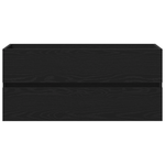 Casa si Gradina - Mobilier - Comode si corpuri - Masute de toaleta - Cabinet chiuveta cu bazin incorporat din lemn de stejar negru - Infinity.ro