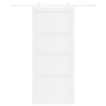 Casa si Gradina - Constructii - Usi interior, exterior si garaj - Usi garaj - Usa glisanta  cu set hardware 'ORKDAL'Alb Lemn Masiv Pin - Infinity.ro