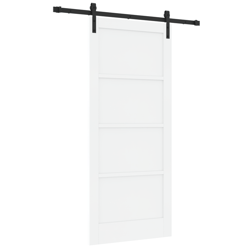 Casa si Gradina - Constructii - Usi interior, exterior si garaj - Usi interior - Usa Glisanta  cu Set de Fierarie Alb 86x198.5 cm Lemn Masiv de Pin - Infinity.ro
