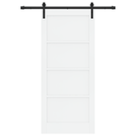 Casa si Gradina - Constructii - Usi interior, exterior si garaj - Usi interior - Usa Glisanta  cu Set de Fierarie Alb 86x198.5 cm Lemn Masiv de Pin - Infinity.ro