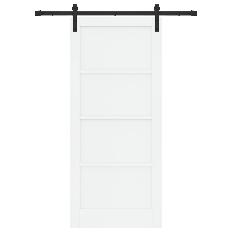 Casa si Gradina - Constructii - Usi interior, exterior si garaj - Usi interior - Usa Glisanta  cu Set de Fierarie Alb 86x198.5 cm Lemn Masiv de Pin - Infinity.ro