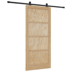 Casa si Gradina - Constructii - Usi interior, exterior si garaj - Usi garaj - Usa Glisanta  cu Set de Hardware 'ORKDAL'Lemn Masiv de Pin - Infinity.ro