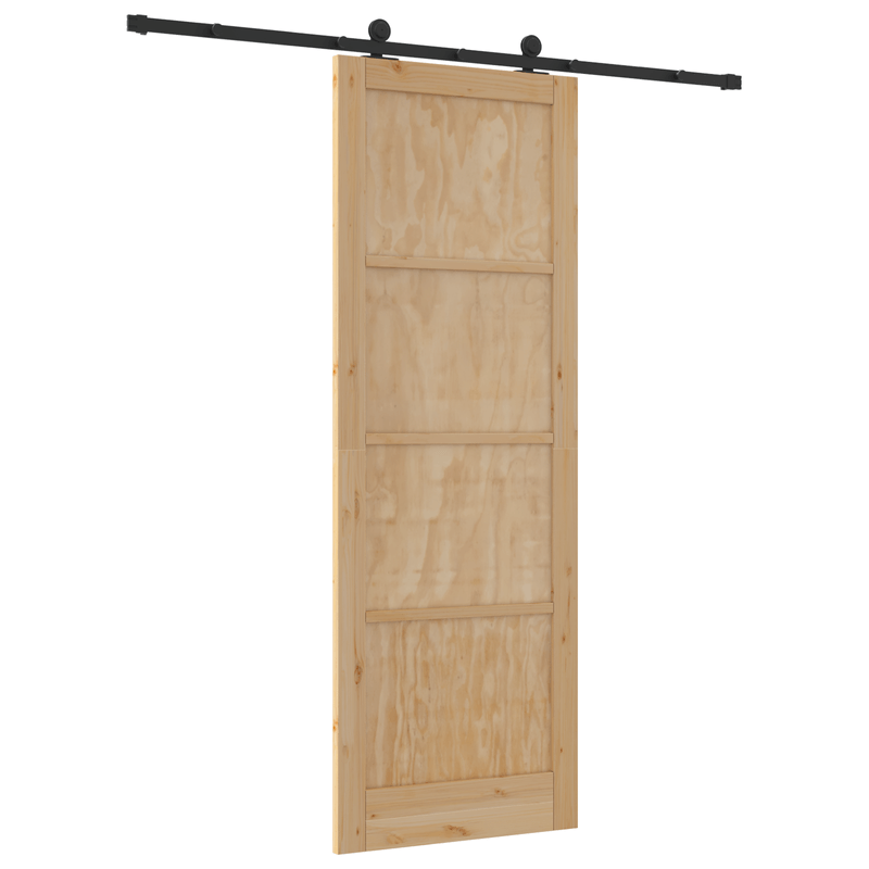 Casa si Gradina - Constructii - Usi interior, exterior si garaj - Usi garaj - Usa glisanta  cu set hardware 'ORKDAL'din lemn masiv de pin - Infinity.ro