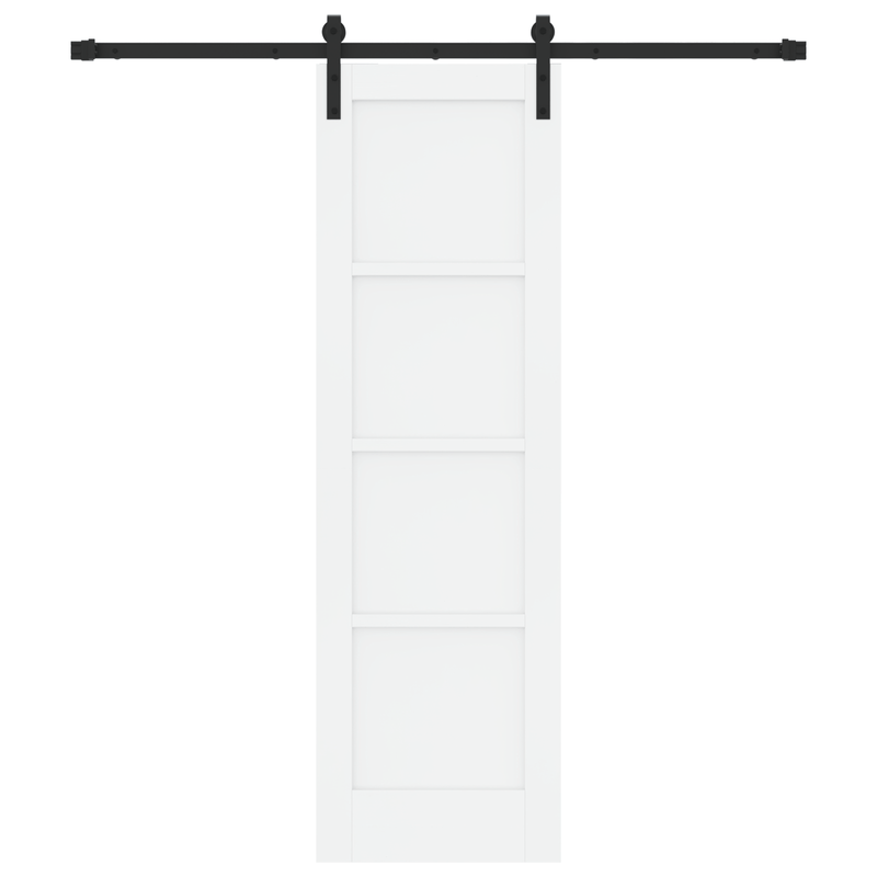 Casa si Gradina - Constructii - Usi interior, exterior si garaj - Usi garaj - Usa Glisanta  cu Set de Fierarie Alba 61x198.5 cm din Lemn Masiv de Pin - Infinity.ro