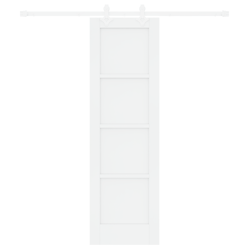 Casa si Gradina - Constructii - Usi interior, exterior si garaj - Usi garaj - Usa Glisanta  cu Set de Hardware Alb 61x198.5 cm Lemn Masiv de Pin - Infinity.ro