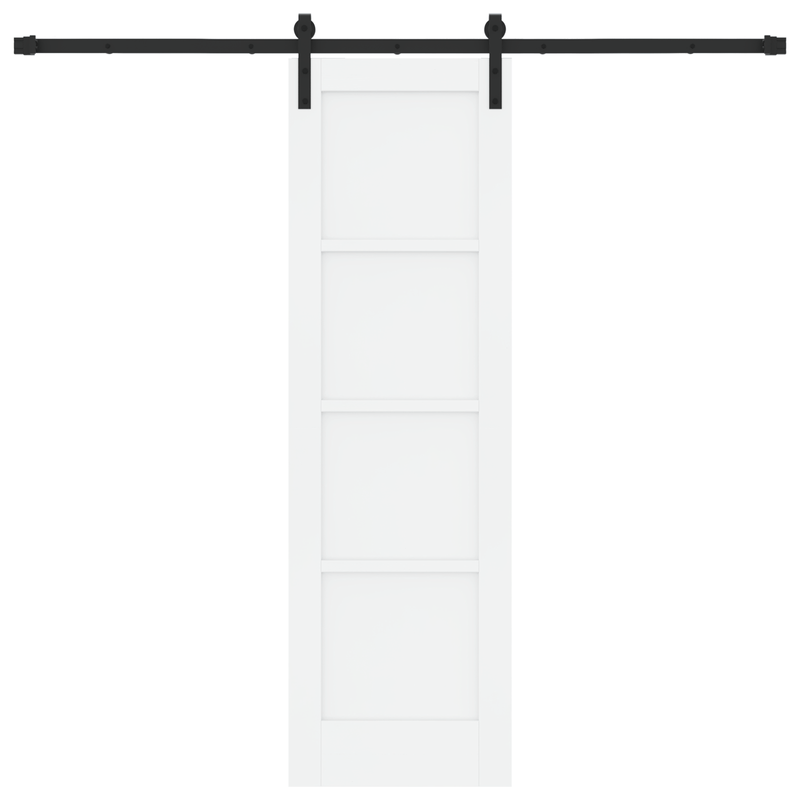 Casa si Gradina - Constructii - Usi interior, exterior si garaj - Usi interior - Usa Glisanta cu Set de Hardware Alb 61x198.5 cm Lemn Masiv Pin - Infinity.ro