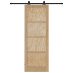 Casa si Gradina - Constructii - Usi interior, exterior si garaj - Usi garaj - Usa glisanta  cu set hardware 83x232 cm Lemn masiv de pin - Infinity.ro