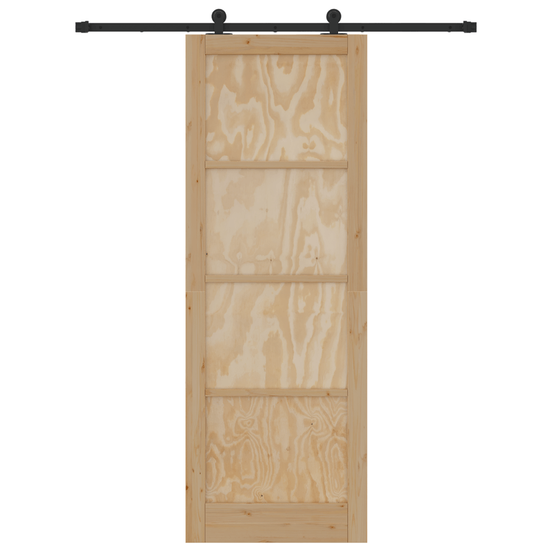 Casa si Gradina - Constructii - Usi interior, exterior si garaj - Usi garaj - Usa glisanta  cu set hardware 83x232 cm Lemn masiv de pin - Infinity.ro