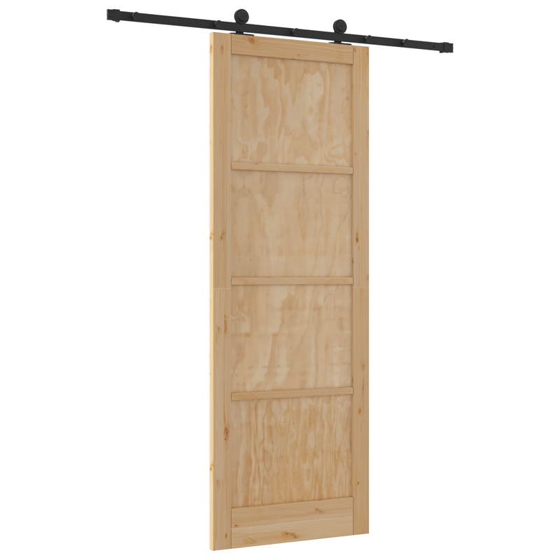 Casa si Gradina - Constructii - Usi interior, exterior si garaj - Usi garaj - Usa glisanta  cu set hardware 83x232 cm Lemn masiv de pin - Infinity.ro
